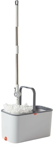 Sistema de Limpieza del Suelo - Cubo de la fregona giratoria 360 + 1 Recarga Azul