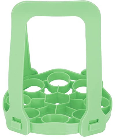 QANYEGN Panier à ufs à la Vapeur, Panier à Vapeur En Silicone, Accessoires De Moules à Morsures D'ufs à la Vapeur, Porte-ufs à la Vapeur Multifonctionnel(vert)