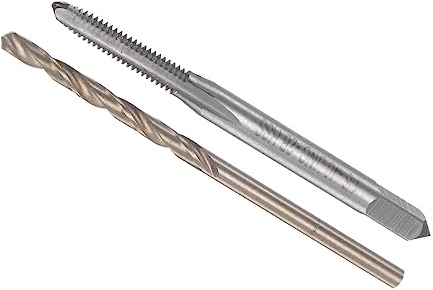 CoCud Macho y Taladro Juego 1/8-40 UNC 2B Toque Rosca 2, 5mm Diámetro | 1 Juego, Máquina Rosca Macho y Helicoidal Taladro Herramienta Kit, para Roscado Reparación