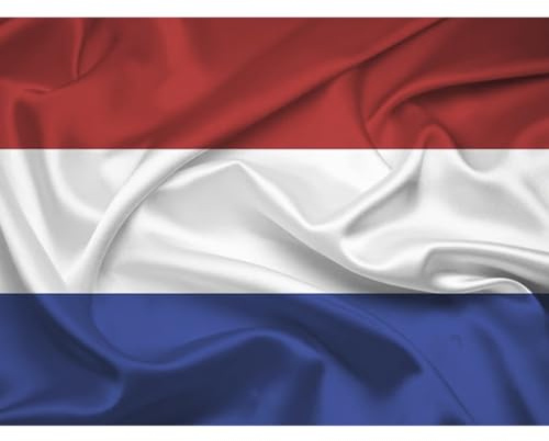 Bandera de Holanda, Bandera 90cm x 150cm, Bandera Grande con Trabilla para Mástil y Cordones para Sujetar, B Ligera, para Deportes, Fútbol, Manifestaciones, Edificios,