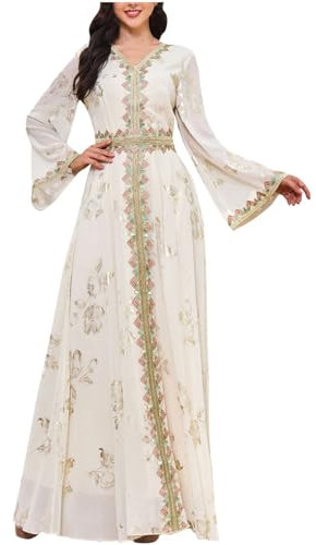 Zeiayuas Women Loose Fit Batwing Long Sleeve Abaya Dubai Kaftan Turkish Muslim Hijab Dress Cardigan Chiffon African Evening Dresses Hot Drilling Maxi Kimono Robe