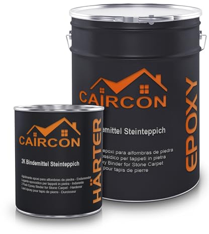 Caircon 2K Bindemittel für Steinteppich Natursteinteppich Kiesfestiger 6Kg