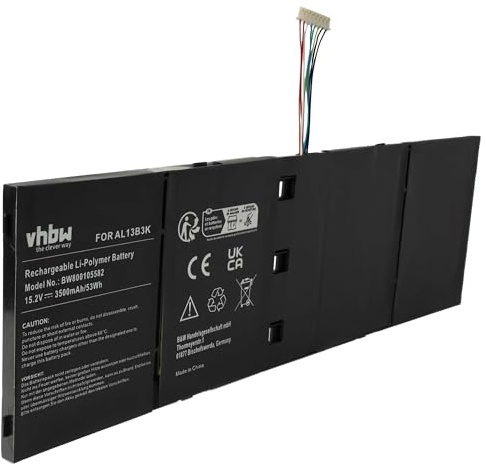 vhbw 1x Akku Ersatz für Acer TIS 2217-2548 für Notebook (3500 mAh, 15,2 V, Li-Polymer)