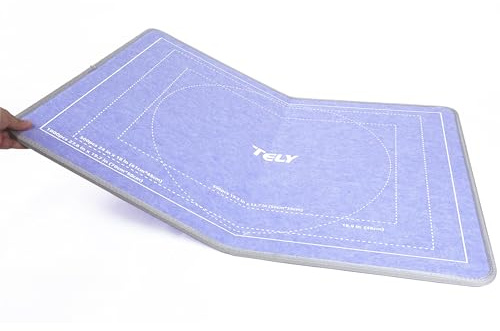TELY Tablero plegable para rompecabezas: fieltro duro resistente, superficie antideslizante, portátil y ligero, se adapta hasta 1000 piezas, tapete de rompecabezas de lavanda para mesa, regazo o