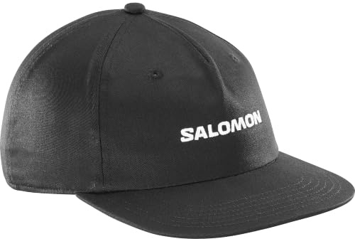 Salomon Logo Flat Cap, charakteristische Salomon-Grafiken, vielseitiger Sonnenschutz für jeden Tag, atmungsaktive weiche Baumwolle, Einstellbarer Komfort