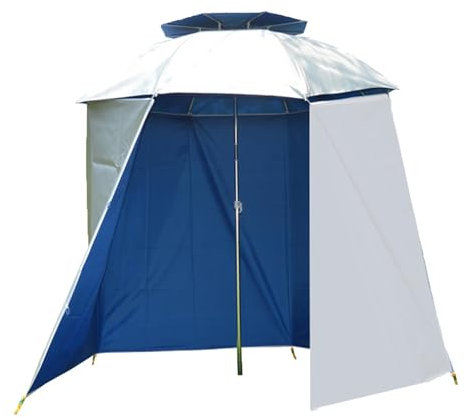 Strandzelt Sonnenschutz | Ersatztuch Sonnenschutz - Wasserdicht Halbrund Angelschirm Zubehör, UV-Schutz Angelschirm Surround Tuch für Sonnen- und Regenschutz