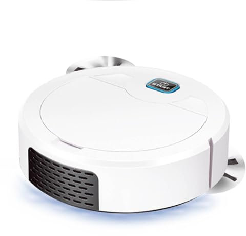 Robot Aspirapolvere Lavapavimenti Con Mappatura, 3-In-1 Robot Aspirapolvere Automatico Robot Spazzante Con Potente Aspirazione 1600 Pa Per Tappeti E Pavimenti Duri Con Peli Di Animali,White-1 PACK