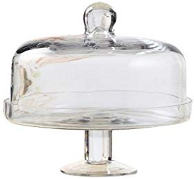 IUokLU Käseplatten-Abdeckungen Glas-Tortenständer-Set Restaurant Obst-Sandwich Käseglocke Party-Dekoration Donut-Tablett Glaswaren Chip- und Dip-Server,23 * 23 * 22cm
