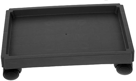 BESTonZON Plateau Roulant pour Plantes D'extérieur Et Intérieur, Support Carré Renforcé 32 Cm en Plastique avec Roues Pivotantes, Déplaceur Mobile Pratique Et Stable pour Pots De Fleurs