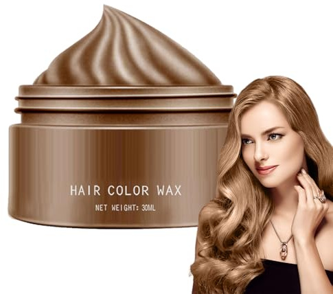 Sofortiges farbiges Haarwachs | Farbe Haarcreme Temporärer Farbstoff | Temporäres farbiges Haarfarbe für Frauen, Erwachsene, alle Altersgruppen, Freunde, Kosmetikerinnen, Friseur