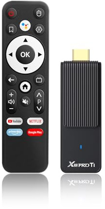 Android 14.0 TV Stick 2026, X88 PRO T1 Android TV Stick 2GB RAM 16GB ROM with RK3518 Quad-Core WiFi6 BT5.0 4K HD Video Output for Smart TV