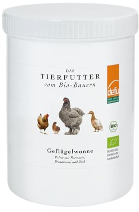 defu Futterzusatz | 1 x 400 g | Bio Geflügelwonne | Premium Mineralfuttermittel in Bio Qualität für Geflügel wie Hühner, Enten, Zwerghühner und Wachteln