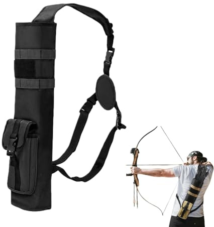 Generisch Rückenköcher Back Pack Traditional Köcher für Pfeile Bogenschießen Rückenpfeil Köcher für Recurve/Compound Bogen Jagd Zielübungen für Erwachsene
