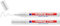 edding 750 Marqueur peinture - blanc - 2 stylos - pointe ronde 2-4 mm - marqueur de peinture pour l'étiquetage du métal, verre, roche ou du plastique - résistant à la chaleur, permanent et étanche