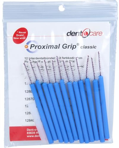 Proximal Grip Classic Interdentalbürsten 12 Stück blau konisch 0,95mm