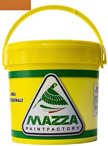 MAZZA Pittura Decorativa Per Interni Brillantinata Glitterata Lt 5 Dusk Colorificio Vernice Brillantini Glitter Muro Idropittura Murale Colorata (Giallo Arancio Scuro Dk4068)