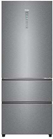 Haier A4FE742CPJ - Frigorífico combi con congelador de cajones, 70cm de ancho, ABT Antibacterias, Motor Inverter, Total No frost, Libre Instalación, Inox, Clase E