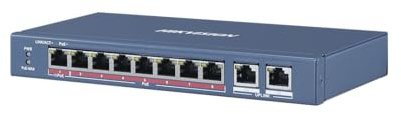 Hikvision Digital Technology DS-3E0310HP-E switch di rete Non gestito Fast Ethernet (10/100) Supporto Power over Ethernet (PoE) Blu