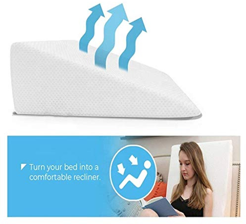 Goldstar Premium Memory Foam Bett Keilkissen Arzt entworfenes hypoallergenes Stützkissen für Rückenschmerzen, Schnarchen, Gerd, Säure, Reflux, Sodbrennen, abnehmbarer, waschbarer Bezug