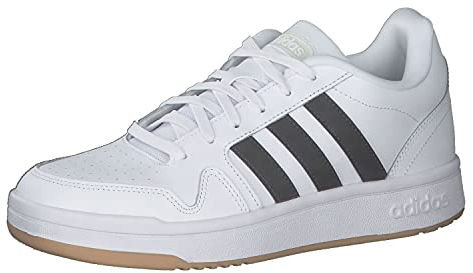 adidas Herren Postmove Shoes Basketball-Schuhe, FTWR White/Carbon/Gum 3, 44 2/3 EU