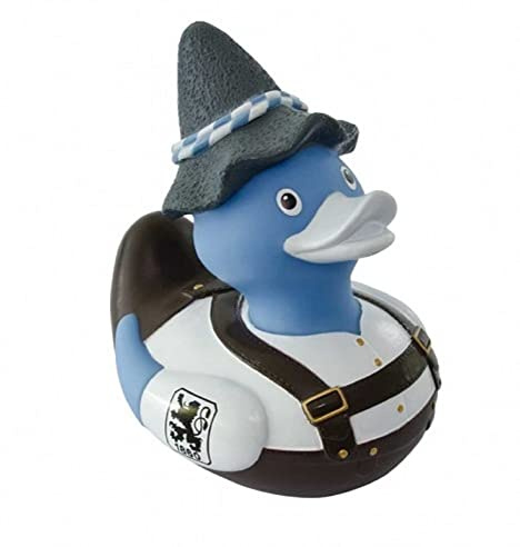 TSV 1860 München Badeente - Tracht - Ente Quietscheente - Plus Lesezeichen Wir lieben Fußball