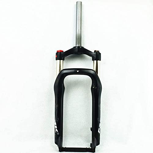 ZCXBHD 20 Forcella Fat Bike 4.0 Pneumatico Neve Spiaggia Forcella Ammortizzata A Olio 1-1/8 Freno A Disco QR 9mm Corsa 100mm Controllo Manuale per Bicicletta Elettrica XC MTB BMX Nero