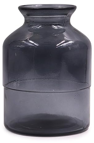 OFFIDIX Glasvase Blumenvase Modern Minimalistischer Stil Glasvase Grau Blumenvase Home Office Party Tischdekoration