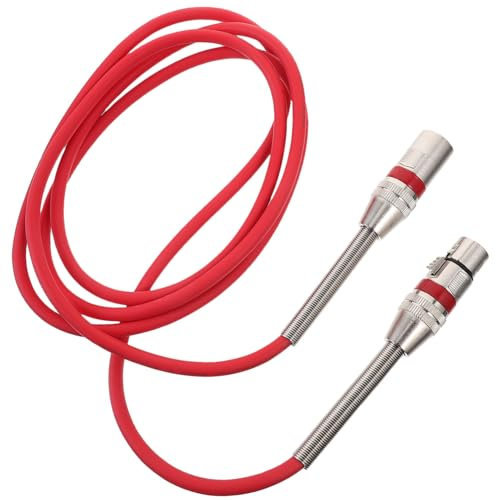 WHAMVOX Xlr Mikrofonkabel Pin Langlebig Und Flexibles Kabel Für Mikrofone Mixer Und Soundkarten Rotes Design Für Klare Audioübertragung