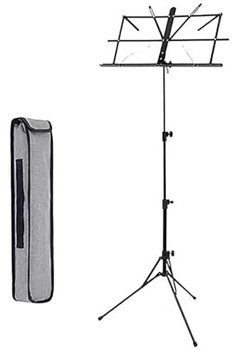 Notenständer, Notenpult Klappbar, Tragbarer Music Stand, mit Tragetasche, Musikständer Stabil, für Instrumentalaufführung & Band (Size : B)