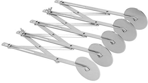 Rotella Tagliapizza, Rotella Multipla in Acciaio Inossidabile 430 Rotella Tagliapasta Regolabile Tagliapasta Tagliapasta per Pasta, Pizza Tagliata Uniformemente (Tagliapizza a