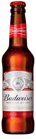 Bier 24 Einheiten Box Budweiser Drittel-Liter-Flasche 33 cl