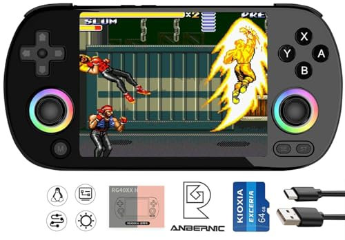 Airuidas RG 40XXH Handheld Game Console rg40xxh 4.0'' IPS Screen Supports 5G WiFi Bluetooth HDMI and TV Output New Emulator RG40XX H