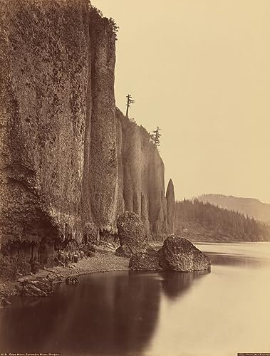 IPLUPJDY Kunstdruck Leinwand Abstrakte Leinwand Kunst Bilder Druck Wandgemälde Cape Horn River Oregon von Carleton E. Watkins Druck Leinwand Malerei für Wanddekoration 60x90cm