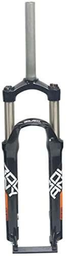 HTDRE 24 Zoll Federgabel für Fahrräder, Mountainbike-Gabel mit Scheiben-/V-Bremse, mechanische Gabel, 1-1/8 Zoll Federgabel, Federweg 100 mm