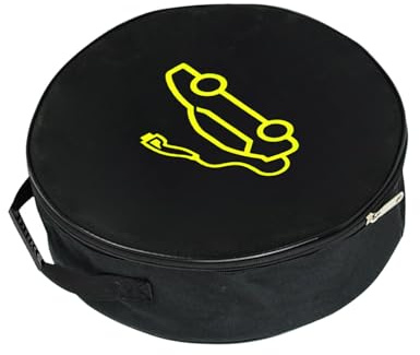Cable Bag - EV Organizer Fire Retardant Car Tools Jersey Cable Bag | EV Charging Bridge Cable Storage Case, Connection Coil Box