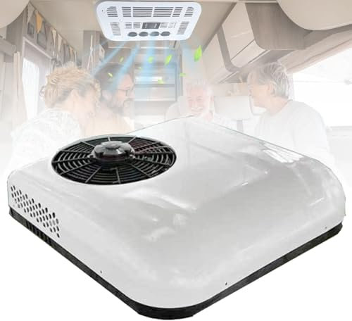 Climatiseur de toit – 12 V/24 V – Climatisation de stationnement pour camping-cars, camions, SUV et camping-cars – Idéal pour les automobiles et les remorques de voyage