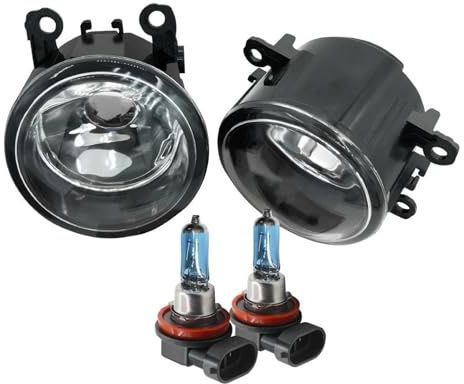 Faro Lámpara Niebla Frontal Luz Halógeno 2 X 12V para Peugeot 207 301 308 307 3008 407 408 607 2008 4007 4008 5008 para Bipper para Tepee Faros Delanteros(55W Warm White)