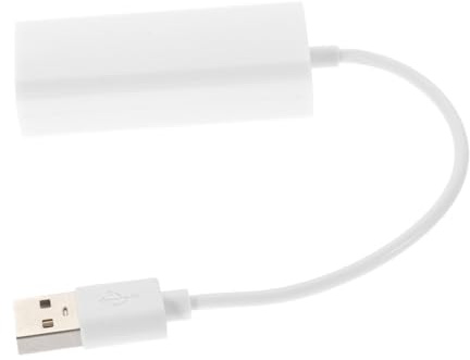 Gatuida Adaptador de Red Informática USB 2.0 Blanco Puerto Rj-45 Abs para Portátil y Escritorio, Alta Velocidad de Transmisión 10/100mbps sin Retrasos
