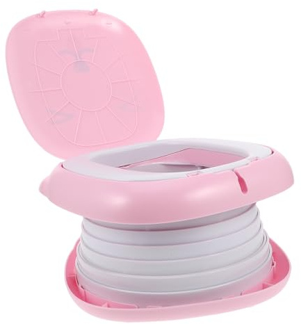 Hohopeti Faltbares Tragbares Kindertoilette Töpfchen mit Auslaufsicherer Konstruktion für Camping Auto Outdoor Indoor Platzsparend Klappbar Multifunktional für Jungen und Mädchen Unterwegs