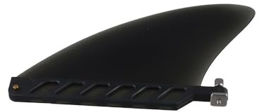 FACAIIO Surfflossen für Air SUPs und Longboard Surfboards | Flexible PVC Center Fin mit Schraube | für Standard Longboard Fin Box