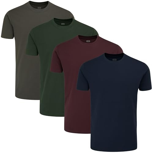 uniplen Pack de 4 Camisetas de Cuello Redondo (M, Dark Classics (1225))