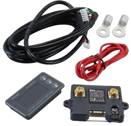 Voyoo 0-75A Piccola Batteria Monitor Shunt Voltmetro Amperometro, Retroilluminazione Impermeabile Batteria Metro per Auto RV Golf Cart Sistemi di Alimentazione Portatili
