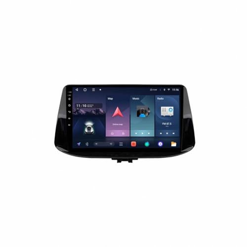 Bilstereo för Hyundai i30 2017-2021 Bärbar Pekskärm Android Auto för Bilar, Med Bluetooth, Fm, Aux, Röstassistent Bilradio Stereo Gps Navi, 4 Kärna 4G＋64G