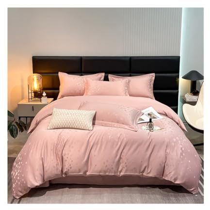 Bäddset Lyxigt Tencel-sängkläderset Andningsbart och tvättbart påslakanset i satinjacquard, 4 delar