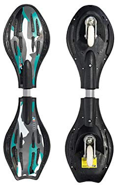 MAXOfit® Waveboard Mini «New Wave», Charge Max. 100 kg, Roues Lumineuses et Sac Inclus - 72cm x 19,5cm x 11cm