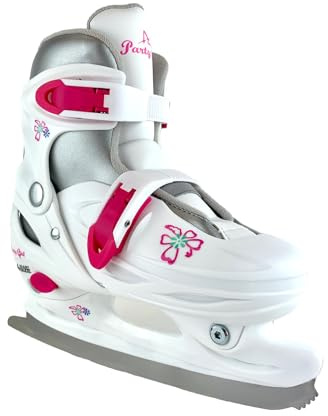 American Athletic Party Girl Ice Skates for Girls - Adjustable Kid’s Figure Skates with Hard Shell Support, Padded Lining, Stainless Steel Blades - Suitable for Indoor & Outdoor Ice Skating (10)