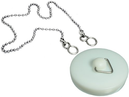 1 Stück Kunststoff weiß Waschbecken Badewannenstöpsel 1 1.91 cm 45 mm & 45,72 cm Kette