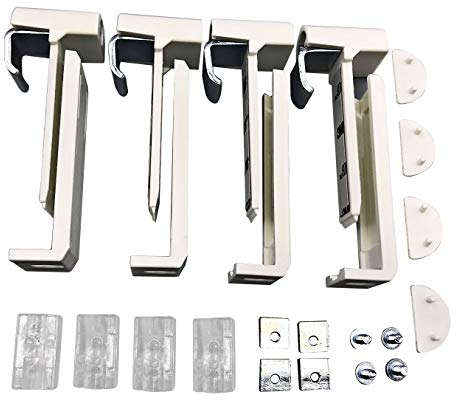 Falzfix - Klemmträger für die Montage von Plissees in der Glasleiste ohne Bohren - (4 Stück)