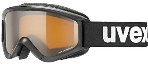 uvex speedy pro - Skibrille für Kinder - konstrastverstärkend - vergrößertes, beschlagfreies Sichtfeld - schwarz - one size