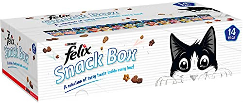 Felix Cat Treats Snack Box, 765g - Pack of 14